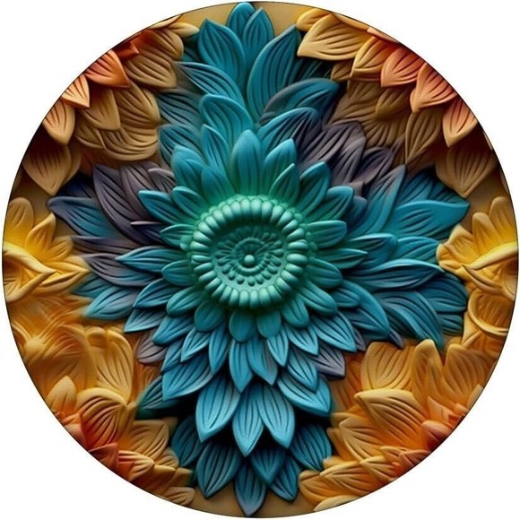 BloomBurst Colorful Flowers Floral Garden for Women PopSockets Swappable PopGrip - Picture 3 of 8
